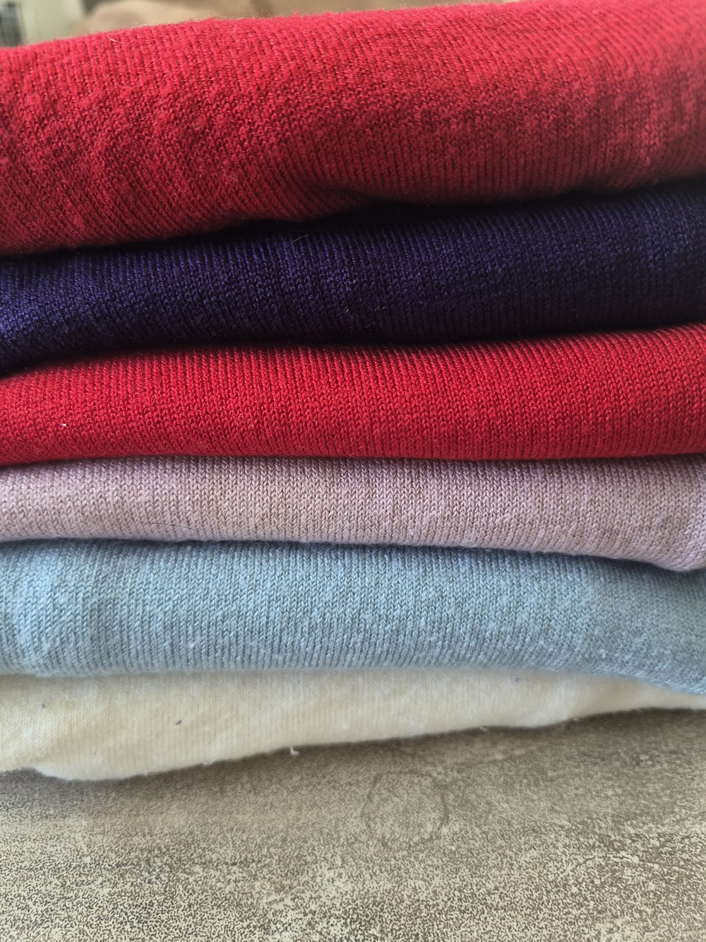 Red V-Neck Button Cardigan Sweater - Picture 4 of 5